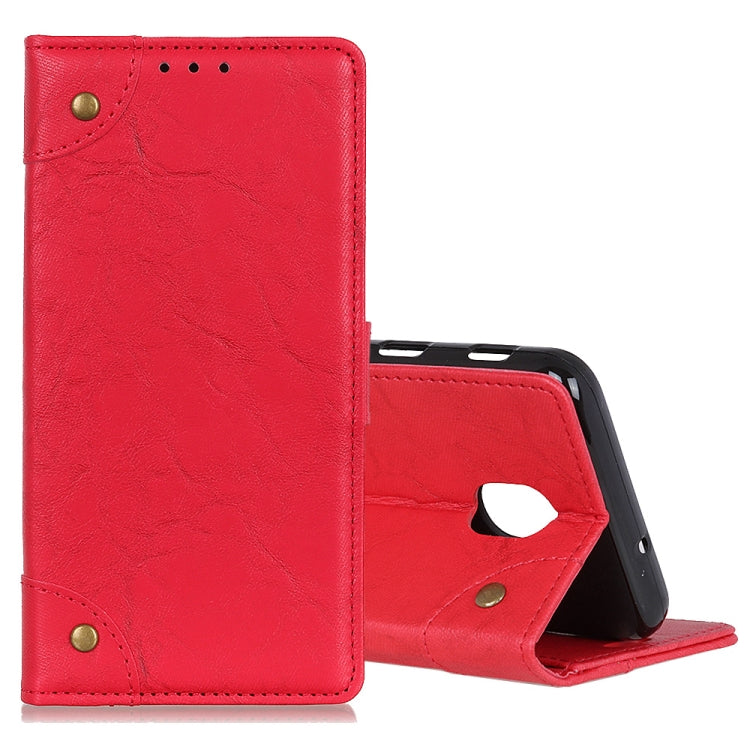 For Nokia 2.3 Copper Buckle Retro Crazy Horse Texture Horizontal Flip Leather Case with Holder & Card Slots & Wallet