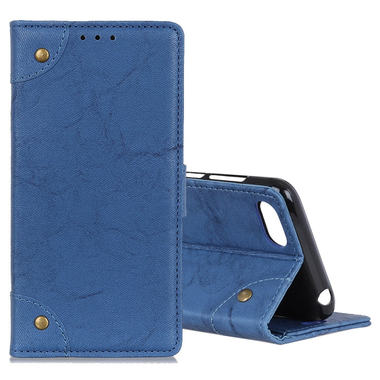 For Alcatel 1V (2019) Copper Buckle Retro Crazy Horse Texture Horizontal Flip Leather Case with Holder & Card Slots & Wallet