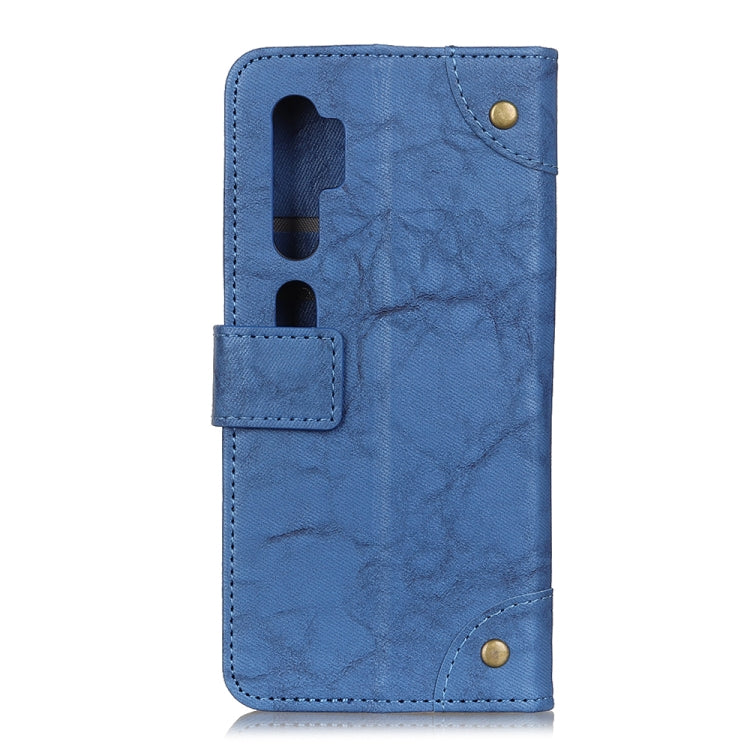 For Xiaomi Mi Note 10 / CC9 Pro Copper Buckle Retro Crazy Horse Texture Horizontal Flip Leather Case with Holder & Card Slots & Wallet