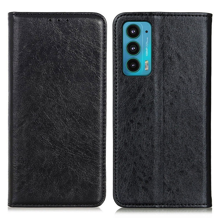 For Motorola Edge 20 Magnetic Crazy Horse Texture Horizontal Flip Leather Case with Holder & Card Slots & Wallet