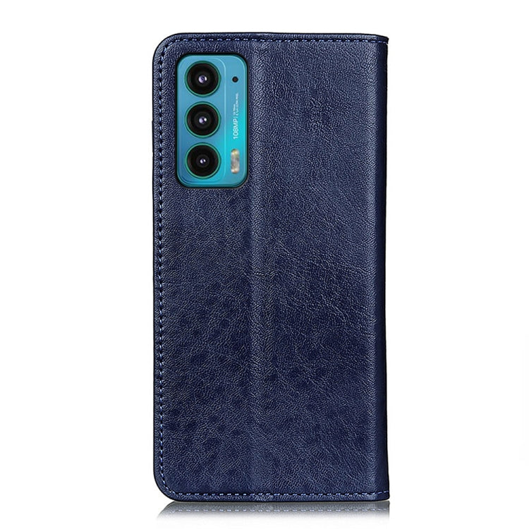 For Motorola Edge 20 Magnetic Crazy Horse Texture Horizontal Flip Leather Case with Holder & Card Slots & Wallet