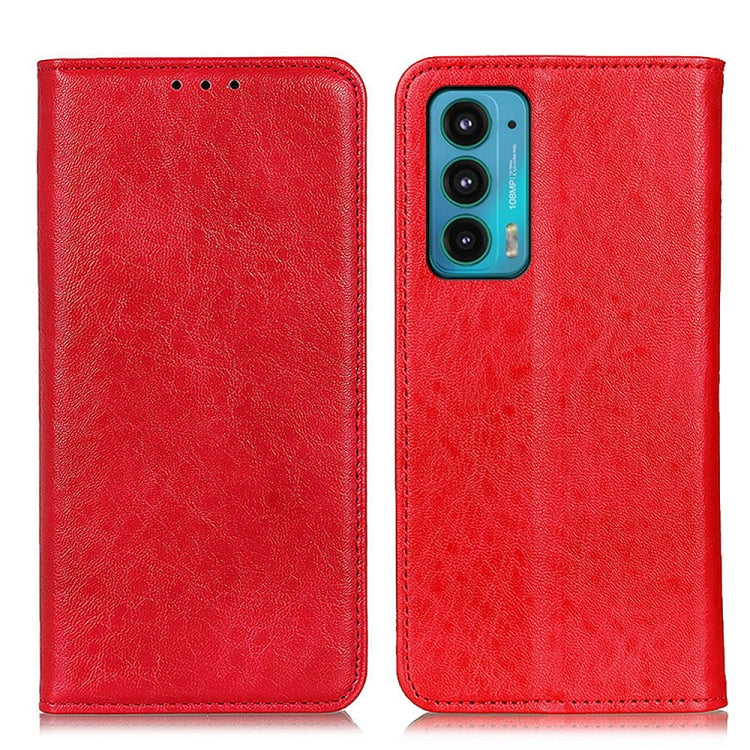 For Motorola Edge 20 Magnetic Crazy Horse Texture Horizontal Flip Leather Case with Holder & Card Slots & Wallet