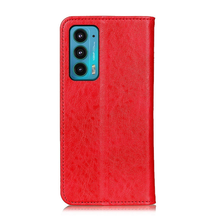 For Motorola Edge 20 Magnetic Crazy Horse Texture Horizontal Flip Leather Case with Holder & Card Slots & Wallet