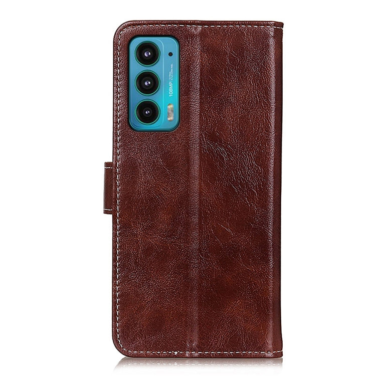 For Motorola Edge 20 Retro Crazy Horse Texture Horizontal Flip Leather Case with Holder & Card Slots & Photo Frame & Wallet