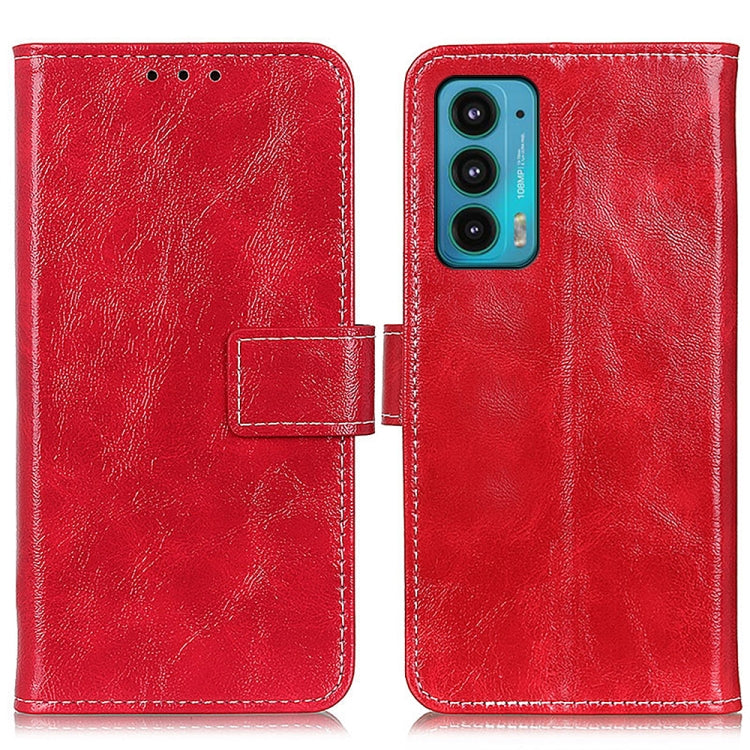 For Motorola Edge 20 Retro Crazy Horse Texture Horizontal Flip Leather Case with Holder & Card Slots & Photo Frame & Wallet