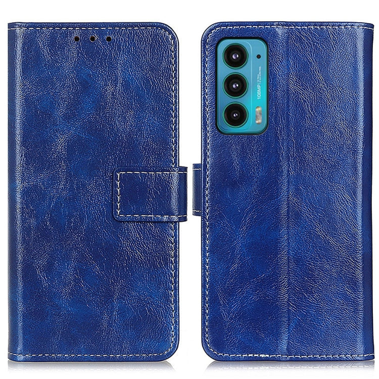 For Motorola Edge 20 Retro Crazy Horse Texture Horizontal Flip Leather Case with Holder & Card Slots & Photo Frame & Wallet