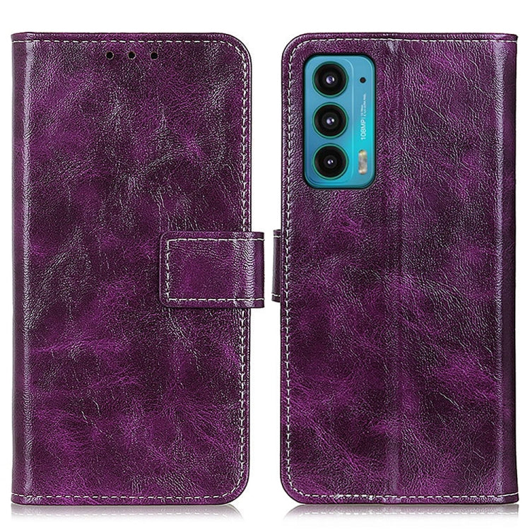 For Motorola Edge 20 Retro Crazy Horse Texture Horizontal Flip Leather Case with Holder & Card Slots & Photo Frame & Wallet