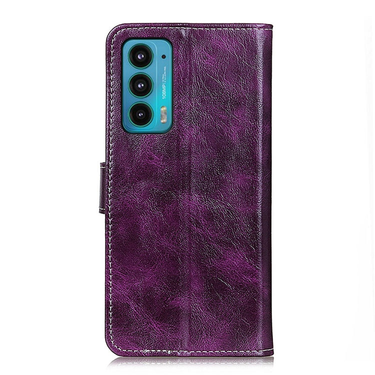 For Motorola Edge 20 Retro Crazy Horse Texture Horizontal Flip Leather Case with Holder & Card Slots & Photo Frame & Wallet