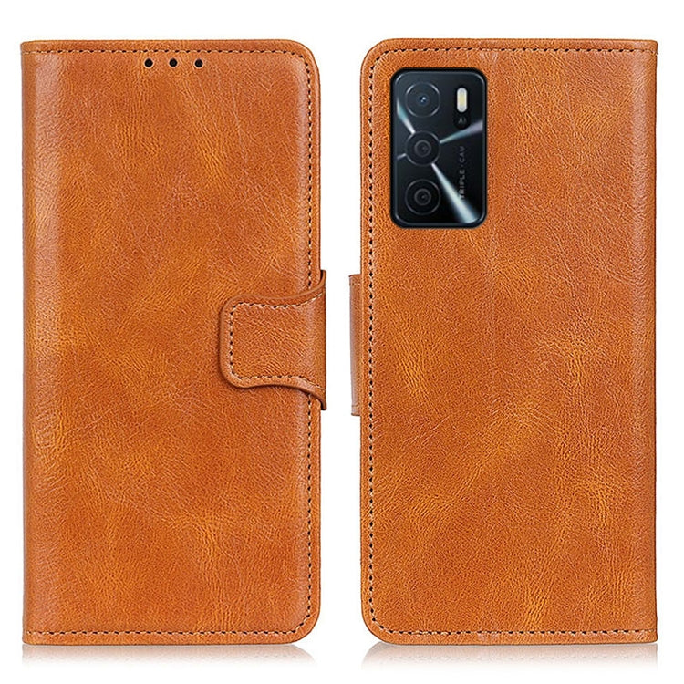 For OPPO A16 Mirren Crazy Horse Texture Horizontal Flip Leather Case with Holder & Card Slots & Wallet