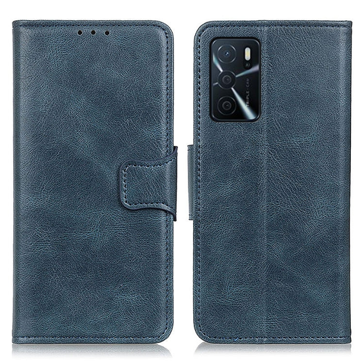 For OPPO A16 Mirren Crazy Horse Texture Horizontal Flip Leather Case with Holder & Card Slots & Wallet