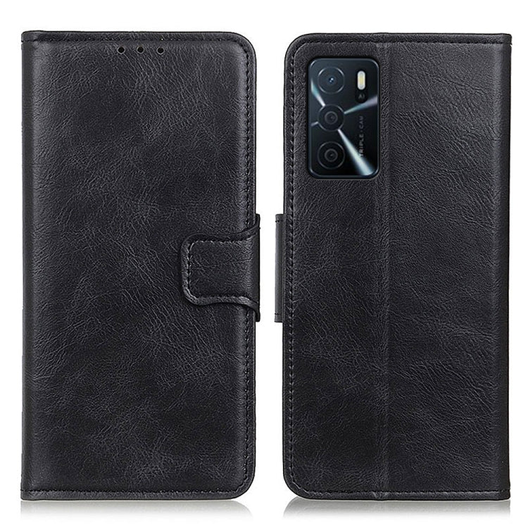 For OPPO A16 Mirren Crazy Horse Texture Horizontal Flip Leather Case with Holder & Card Slots & Wallet