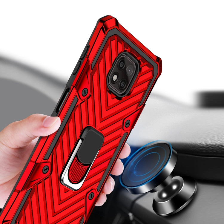 For Motorola Moto G Power 2021 Cool Armor PC + TPU Shockproof Case with 360 Degree Rotation Ring Holder