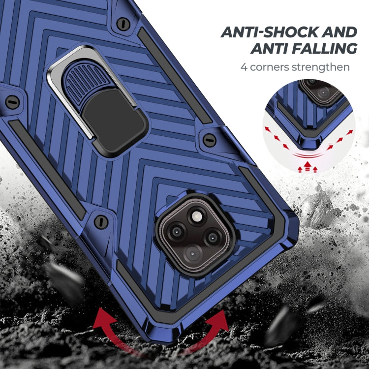 For Motorola Moto G Power 2021 Cool Armor PC + TPU Shockproof Case with 360 Degree Rotation Ring Holder