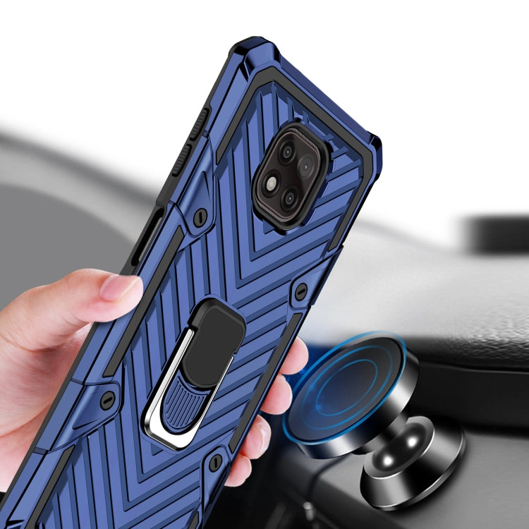 For Motorola Moto G Power 2021 Cool Armor PC + TPU Shockproof Case with 360 Degree Rotation Ring Holder