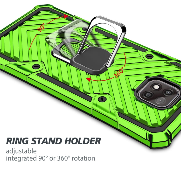 For Motorola Moto G Power 2021 Cool Armor PC + TPU Shockproof Case with 360 Degree Rotation Ring Holder