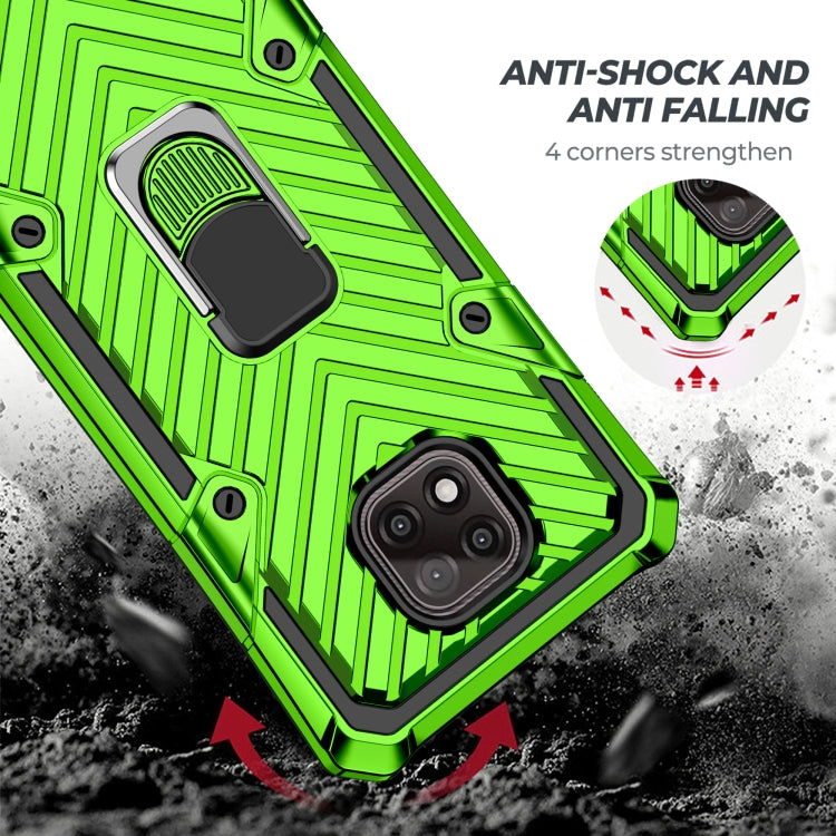 For Motorola Moto G Power 2021 Cool Armor PC + TPU Shockproof Case with 360 Degree Rotation Ring Holder