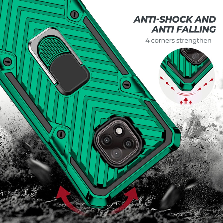 For Motorola Moto G Power 2021 Cool Armor PC + TPU Shockproof Case with 360 Degree Rotation Ring Holder