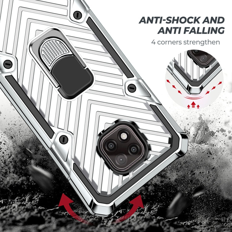 For Motorola Moto G Power 2021 Cool Armor PC + TPU Shockproof Case with 360 Degree Rotation Ring Holder