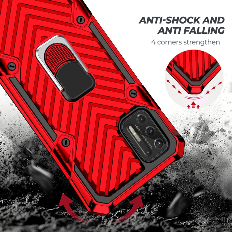 For Motorola Moto G Stylus 2021 Cool Armor PC + TPU Shockproof Case with 360 Degree Rotation Ring Holder