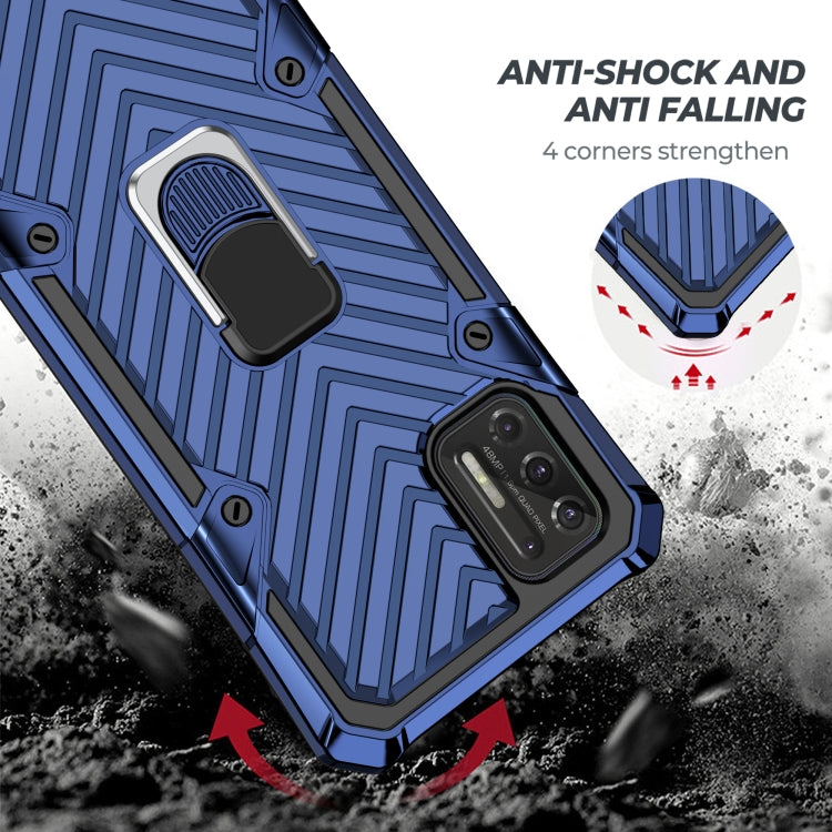 For Motorola Moto G Stylus 2021 Cool Armor PC + TPU Shockproof Case with 360 Degree Rotation Ring Holder