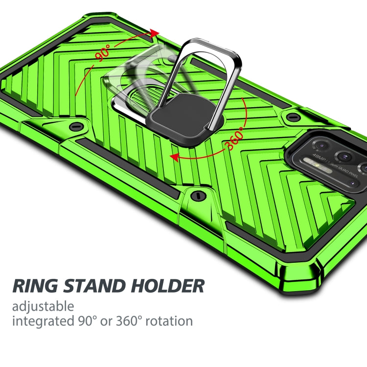 For Motorola Moto G Stylus 2021 Cool Armor PC + TPU Shockproof Case with 360 Degree Rotation Ring Holder