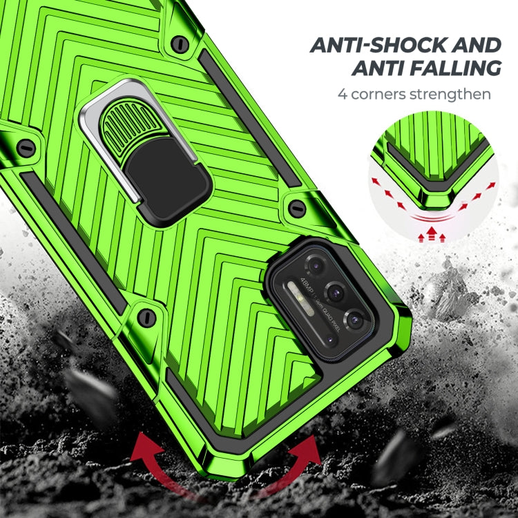 For Motorola Moto G Stylus 2021 Cool Armor PC + TPU Shockproof Case with 360 Degree Rotation Ring Holder