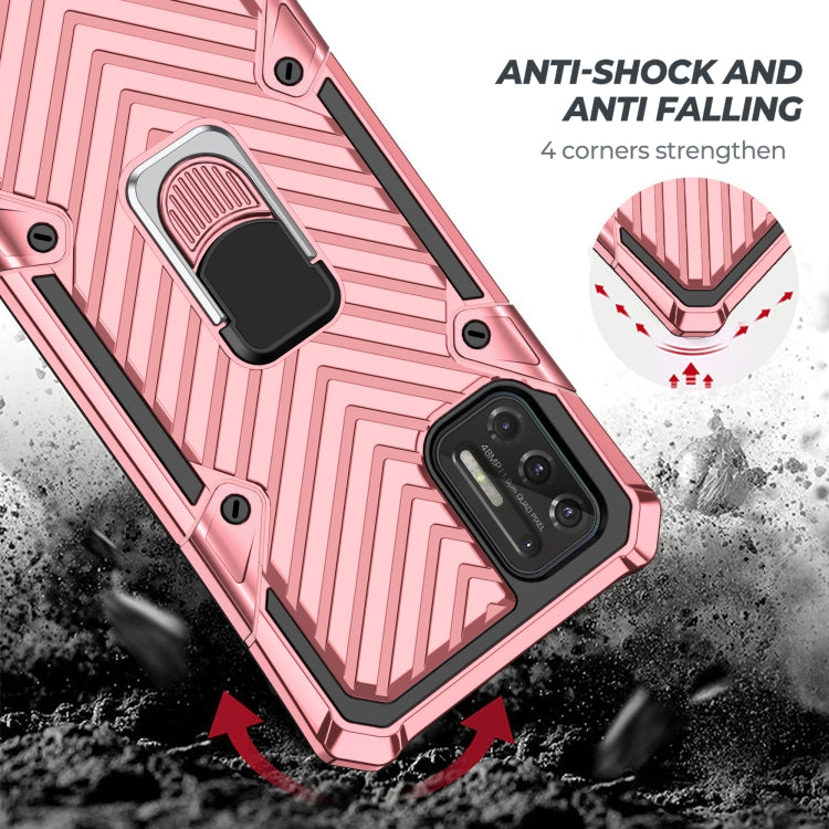 For Motorola Moto G Stylus 2021 Cool Armor PC + TPU Shockproof Case with 360 Degree Rotation Ring Holder