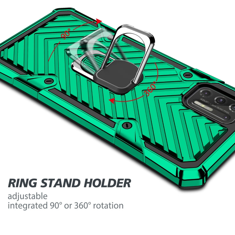 For Motorola Moto G Stylus 2021 Cool Armor PC + TPU Shockproof Case with 360 Degree Rotation Ring Holder