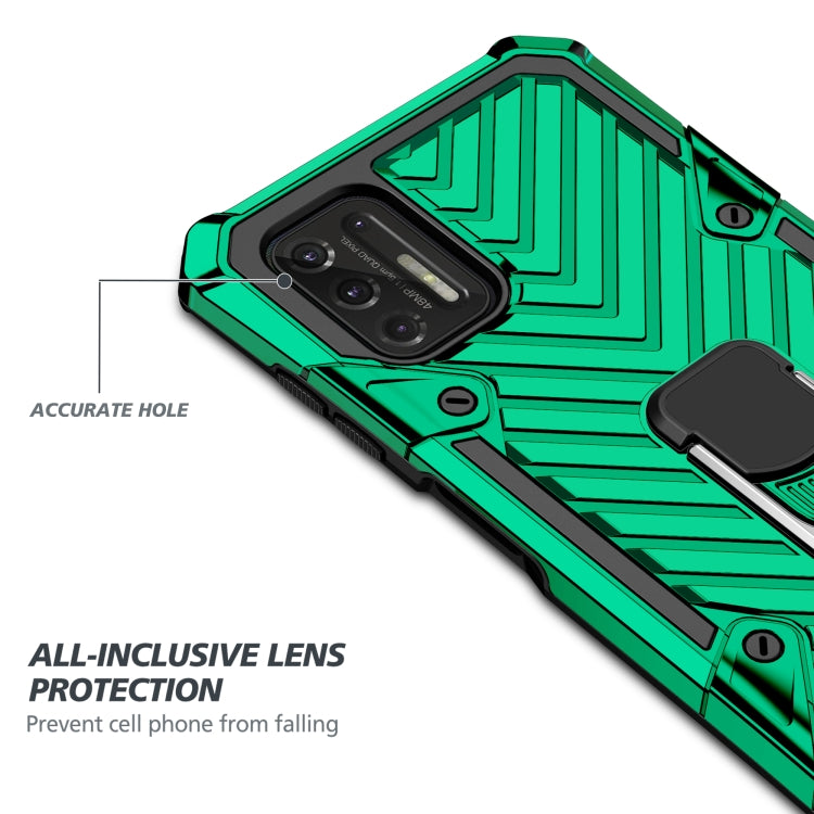 For Motorola Moto G Stylus 2021 Cool Armor PC + TPU Shockproof Case with 360 Degree Rotation Ring Holder