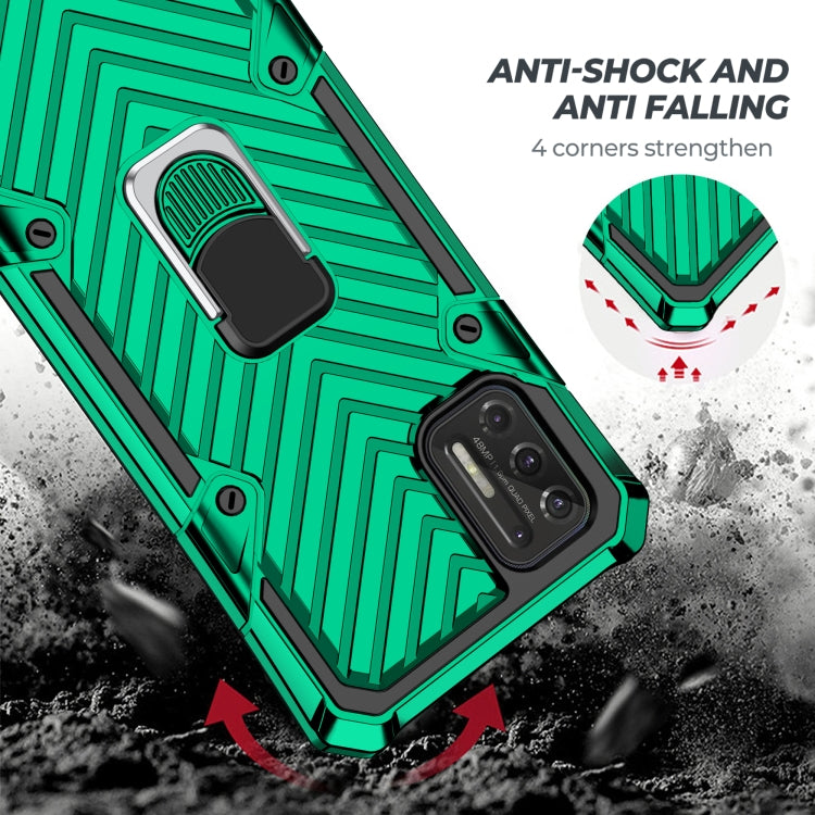 For Motorola Moto G Stylus 2021 Cool Armor PC + TPU Shockproof Case with 360 Degree Rotation Ring Holder