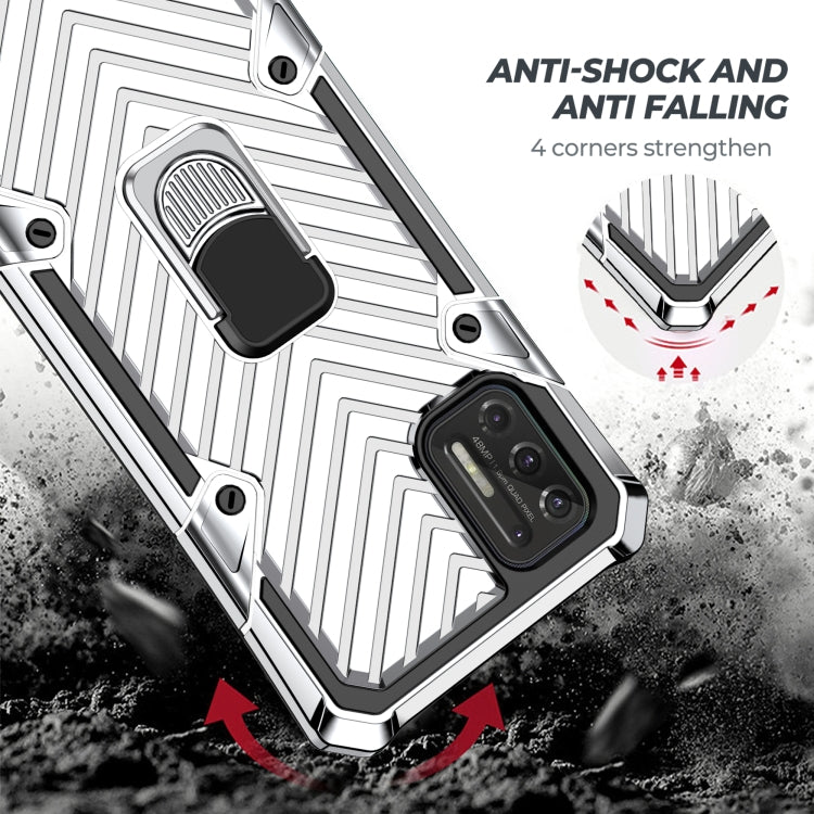 For Motorola Moto G Stylus 2021 Cool Armor PC + TPU Shockproof Case with 360 Degree Rotation Ring Holder