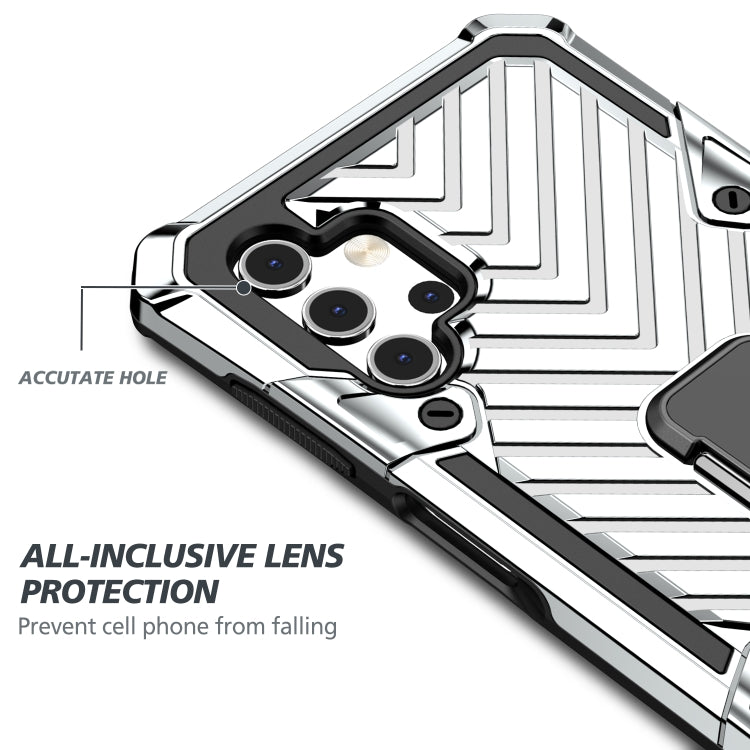 For Samsung Galaxy A32 5G Cool Armor PC + TPU Shockproof Case with 360 Degree Rotation Ring Holder