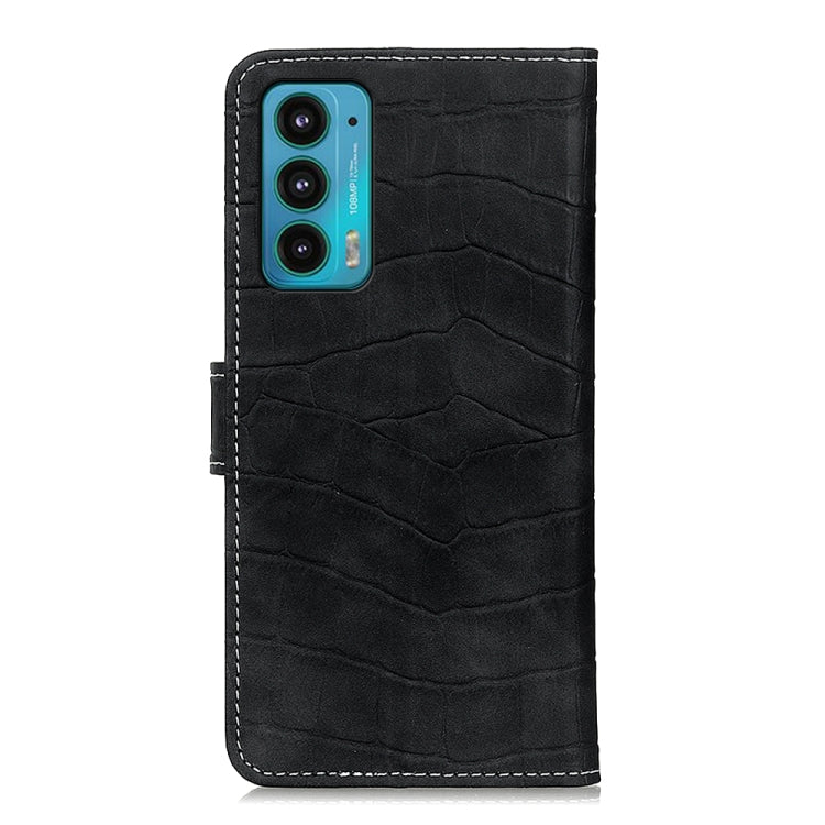 For Motorola Edge 20 Magnetic Crocodile Texture Horizontal Flip Leather Case with Holder & Card Slots & Wallet