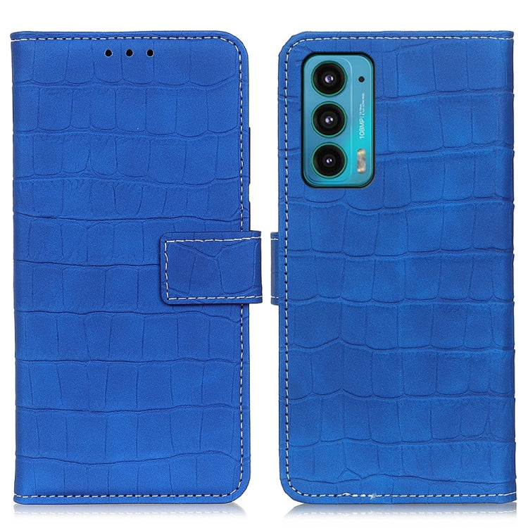 For Motorola Edge 20 Magnetic Crocodile Texture Horizontal Flip Leather Case with Holder & Card Slots & Wallet