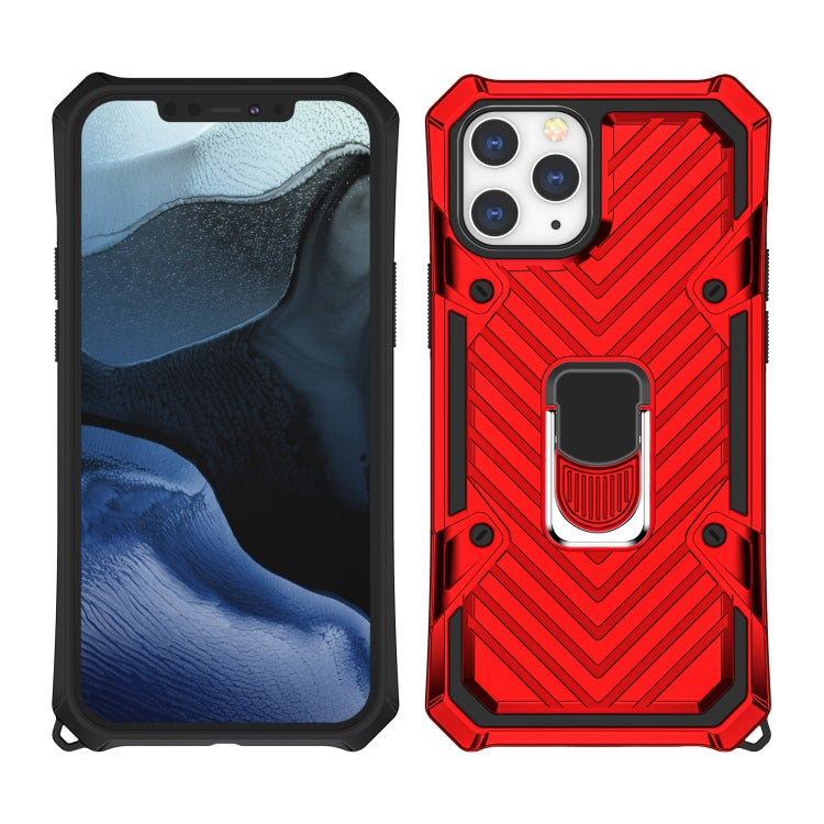 For iPhone 13 Pro Max Cool Armor PC + TPU Shockproof Case with 360 Degree Rotation Ring Holder