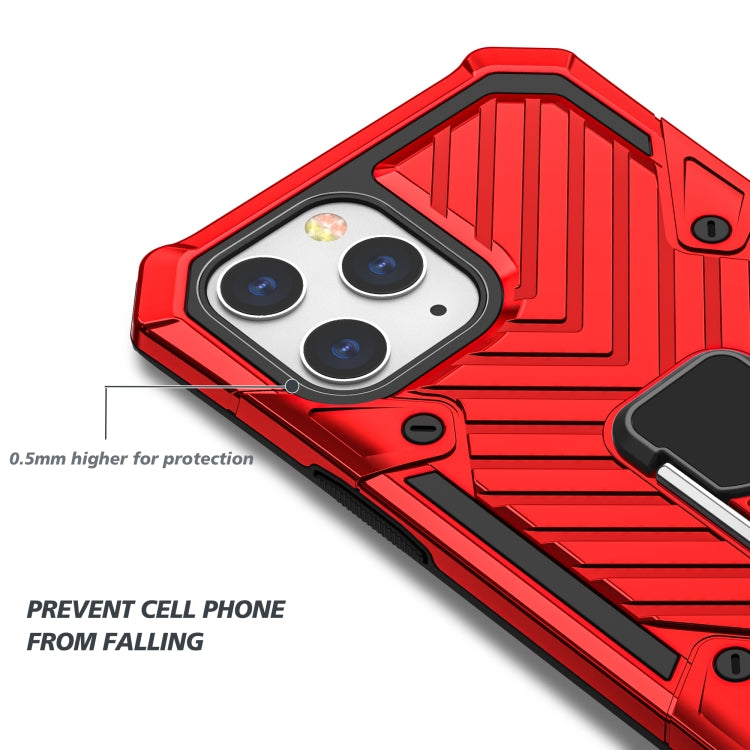 For iPhone 13 Pro Max Cool Armor PC + TPU Shockproof Case with 360 Degree Rotation Ring Holder
