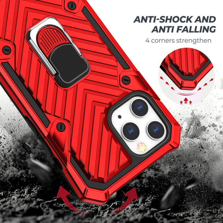 For iPhone 13 Pro Max Cool Armor PC + TPU Shockproof Case with 360 Degree Rotation Ring Holder