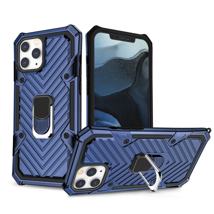 For iPhone 13 Pro Max Cool Armor PC + TPU Shockproof Case with 360 Degree Rotation Ring Holder
