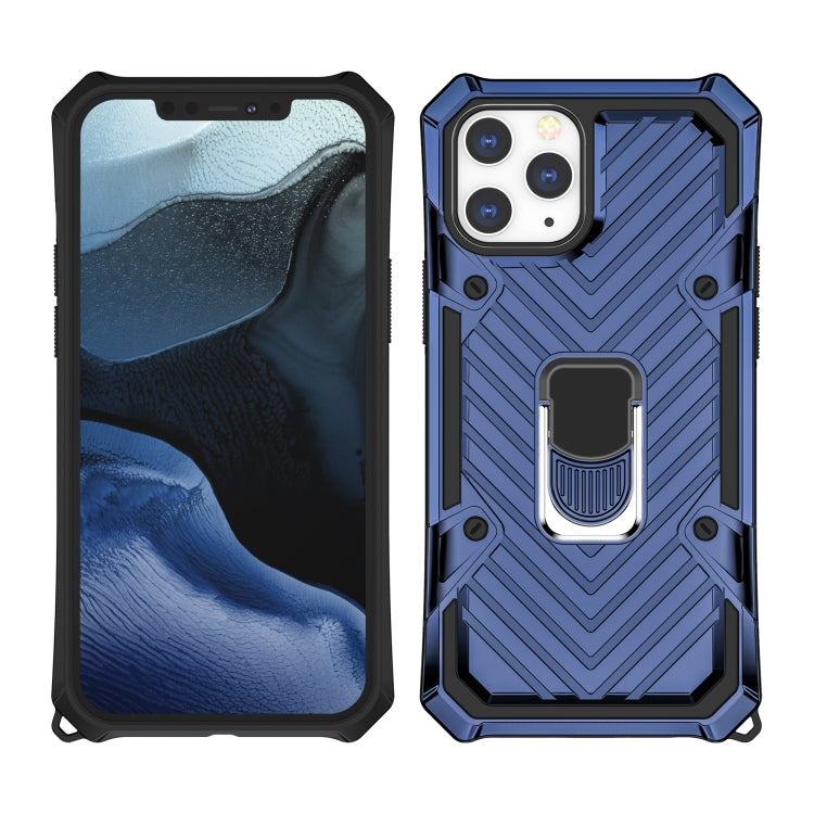 For iPhone 13 Pro Max Cool Armor PC + TPU Shockproof Case with 360 Degree Rotation Ring Holder