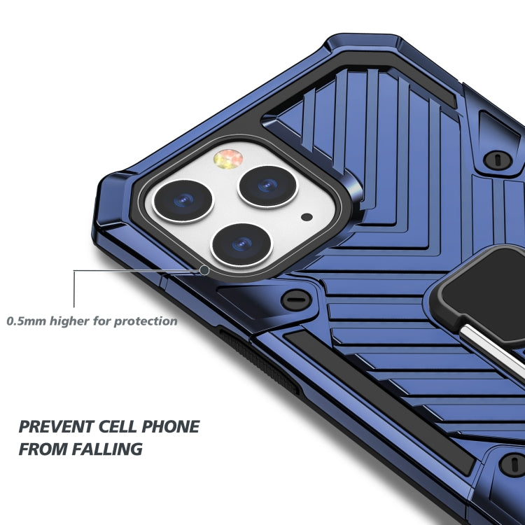 For iPhone 13 Pro Max Cool Armor PC + TPU Shockproof Case with 360 Degree Rotation Ring Holder