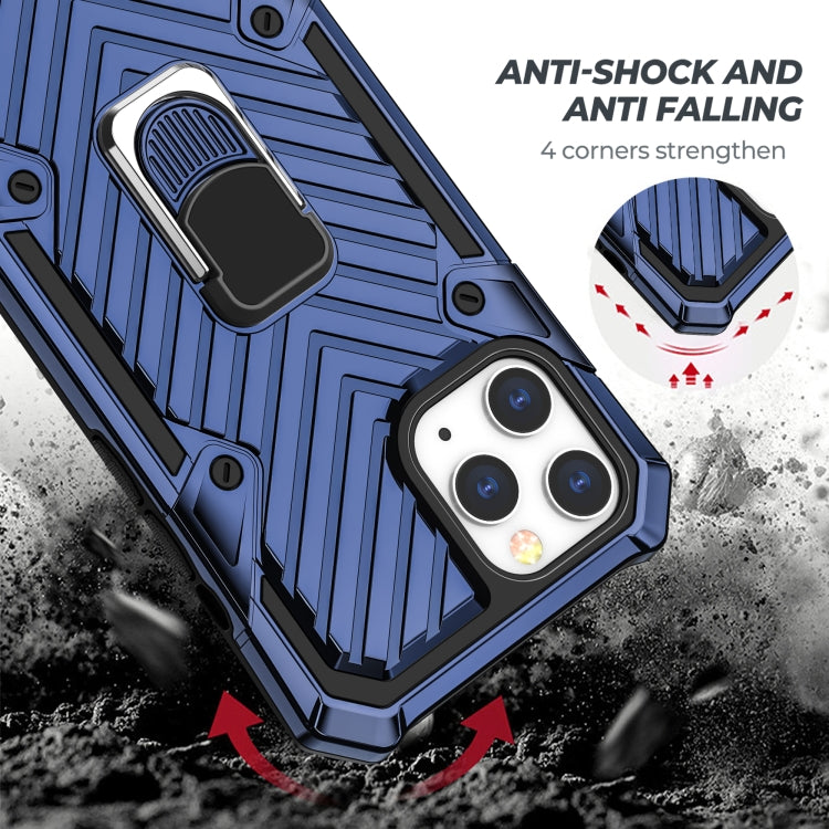 For iPhone 13 Pro Max Cool Armor PC + TPU Shockproof Case with 360 Degree Rotation Ring Holder