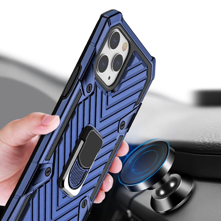 For iPhone 13 Pro Max Cool Armor PC + TPU Shockproof Case with 360 Degree Rotation Ring Holder