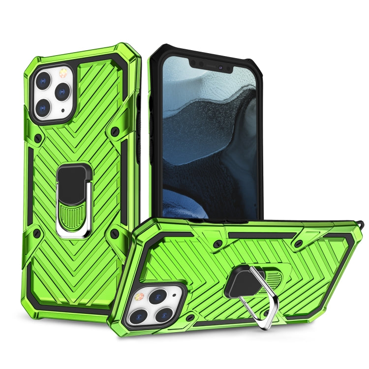 For iPhone 13 Pro Max Cool Armor PC + TPU Shockproof Case with 360 Degree Rotation Ring Holder