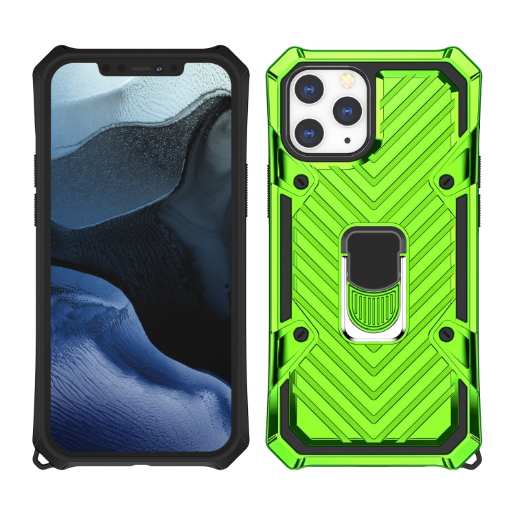 For iPhone 13 Pro Max Cool Armor PC + TPU Shockproof Case with 360 Degree Rotation Ring Holder