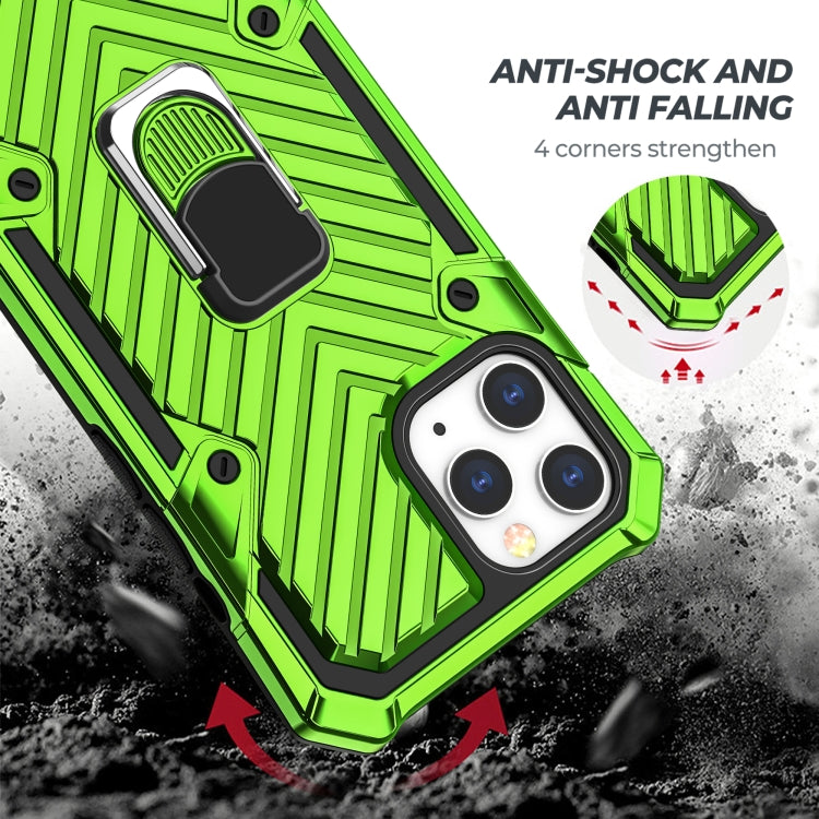 For iPhone 13 Pro Max Cool Armor PC + TPU Shockproof Case with 360 Degree Rotation Ring Holder