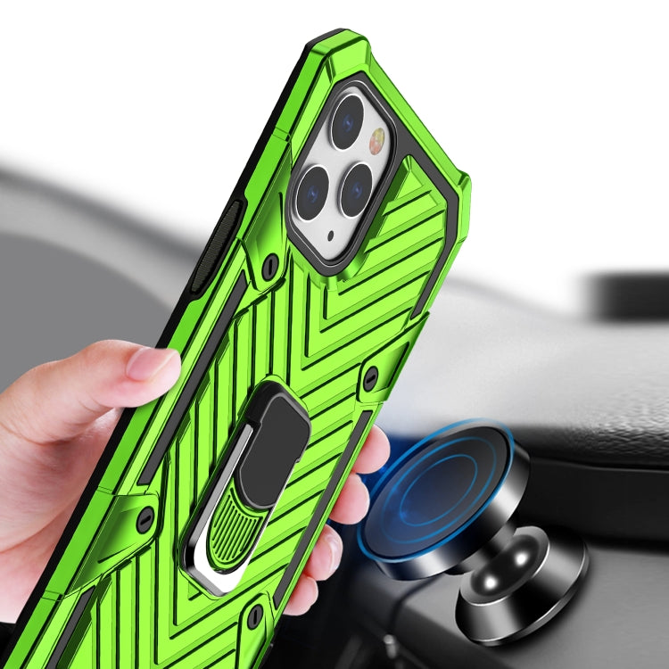 For iPhone 13 Pro Max Cool Armor PC + TPU Shockproof Case with 360 Degree Rotation Ring Holder