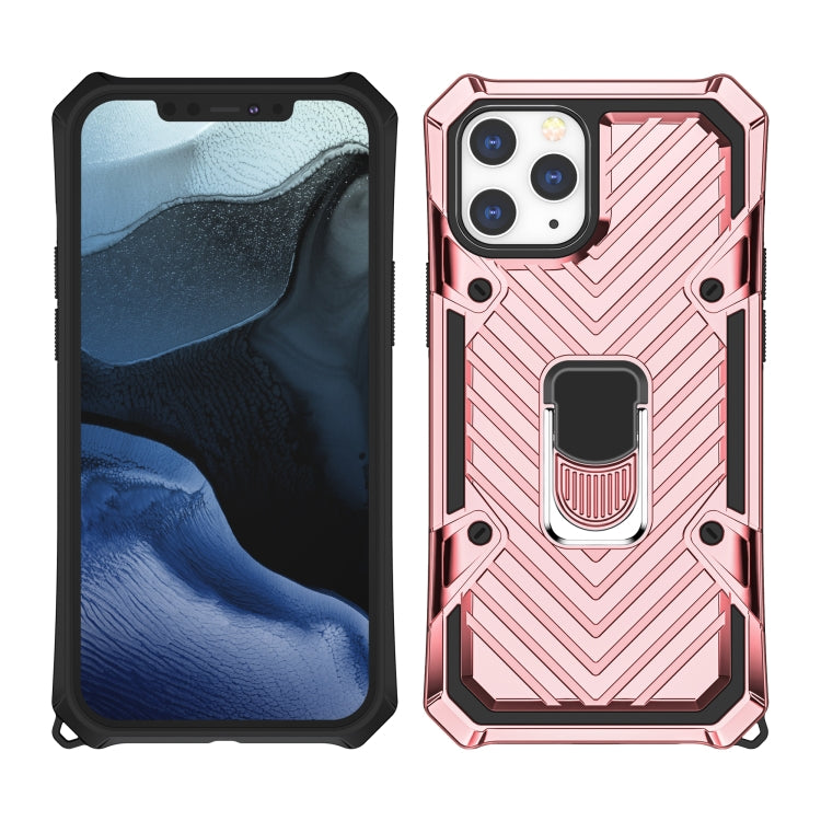 For iPhone 13 Pro Max Cool Armor PC + TPU Shockproof Case with 360 Degree Rotation Ring Holder
