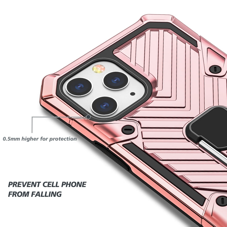 For iPhone 13 Pro Max Cool Armor PC + TPU Shockproof Case with 360 Degree Rotation Ring Holder