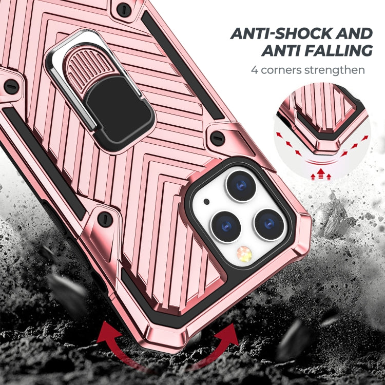 For iPhone 13 Pro Max Cool Armor PC + TPU Shockproof Case with 360 Degree Rotation Ring Holder