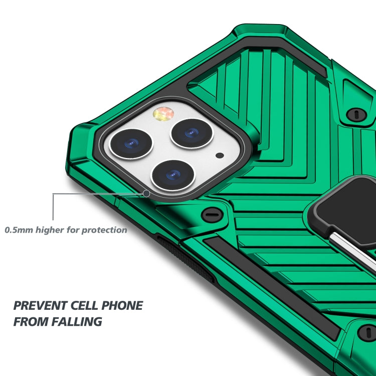 For iPhone 13 Pro Max Cool Armor PC + TPU Shockproof Case with 360 Degree Rotation Ring Holder